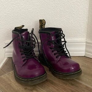 Purple toddler Dr marten boots